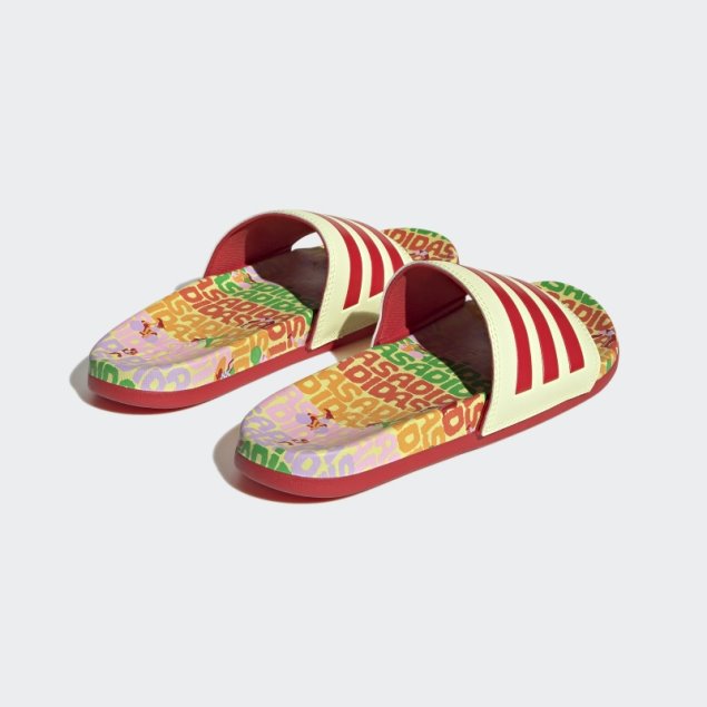 Sandalias Adilette Confort Perla Citrino Adidas