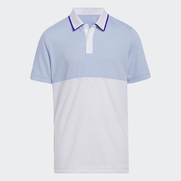 Camiseta Polo Heat.rdy Colorblock Azul Amanecer Adidas