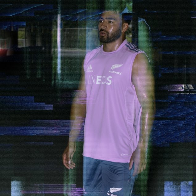 Camiseta Lila All Blacks Rugby Performance Adidas