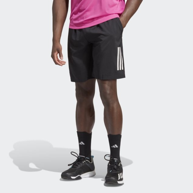 Adidas Club 3-stripes Shorts De Tenis Negro Caliente