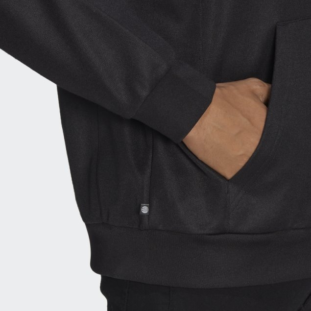 Sudadera Con Capucha Negra Adidas Adicolor Classics Cut Line