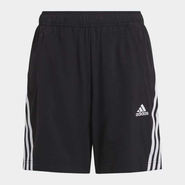 Negro Adidas Aeroready Primegreen 3 Rayas Shorts Tejidos