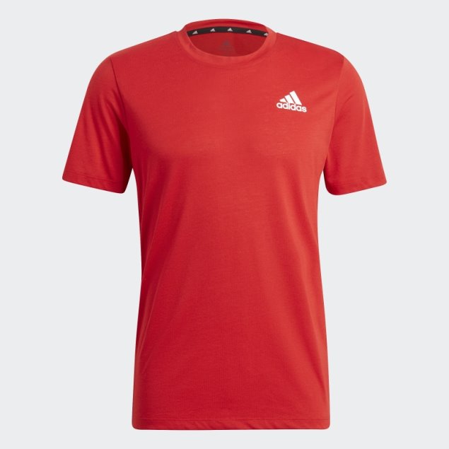Adidas Aeroready Diseñada Para Mover Camiseta Deportiva Escarlata