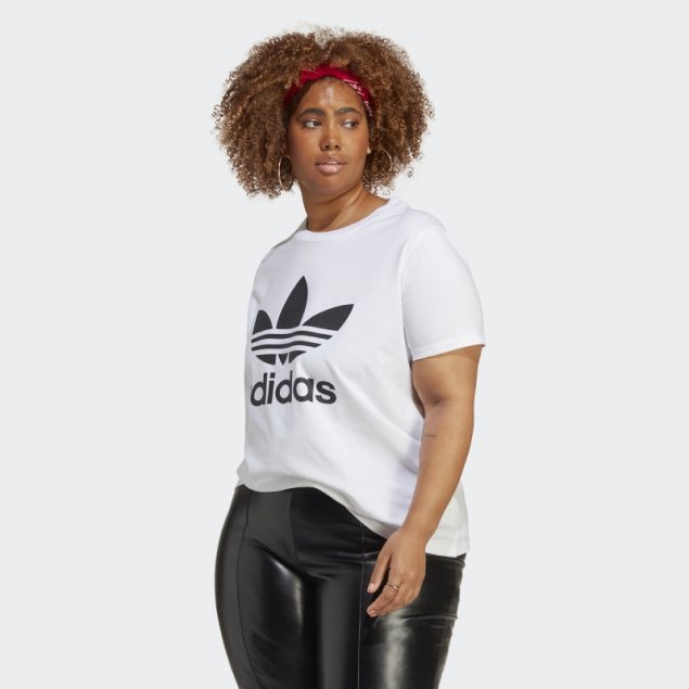 Camiseta Blanca Adidas Adicolor Classics Trefoil (talla Grande)