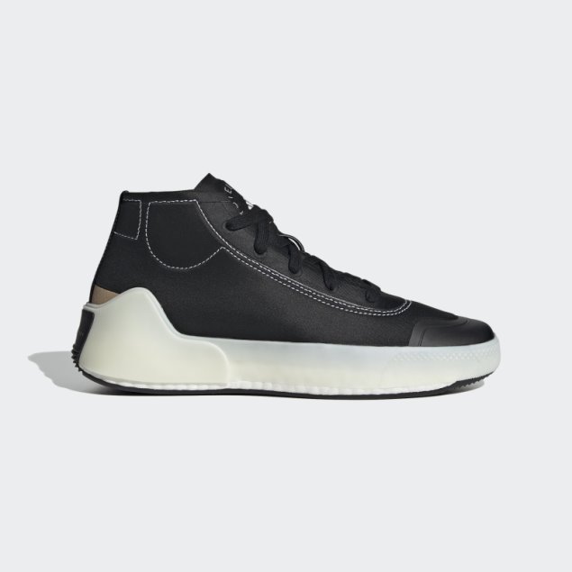 Negro Adidas By Stella Mccartney Treino Mid-cut Zapatos De Moda