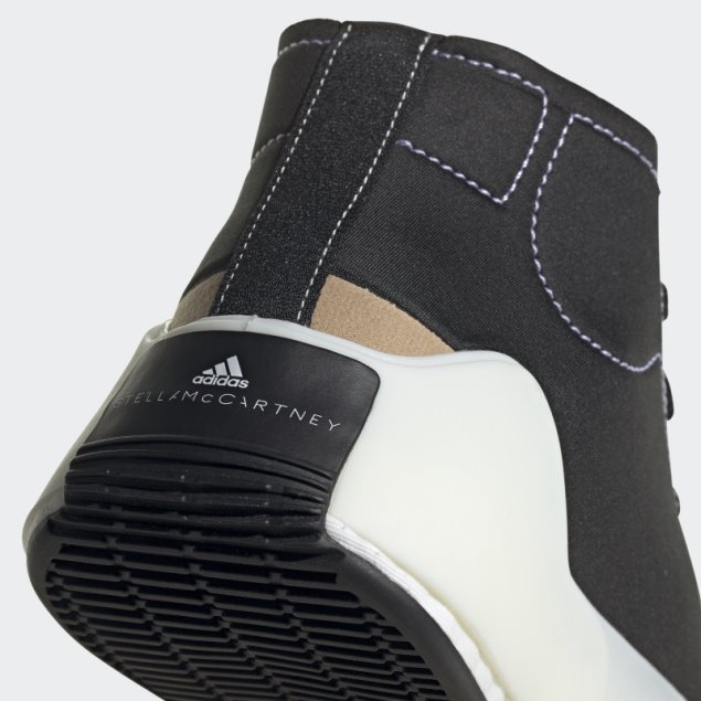 Negro Adidas By Stella Mccartney Treino Mid-cut Zapatos De Moda