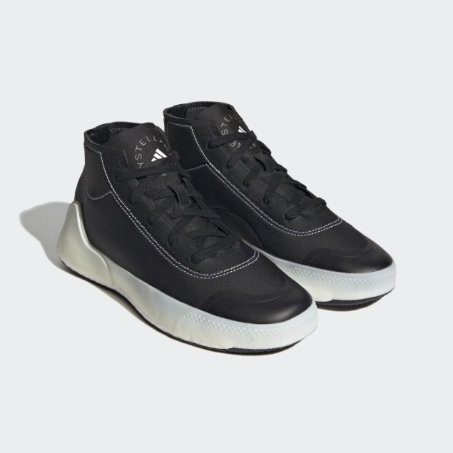 Negro Adidas By Stella Mccartney Treino Mid-cut Zapatos De Moda