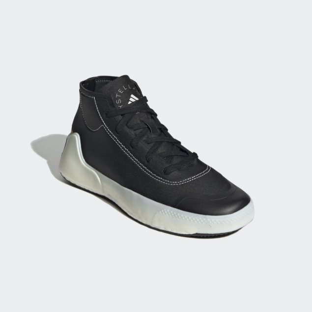 Negro Adidas By Stella Mccartney Treino Mid-cut Zapatos De Moda