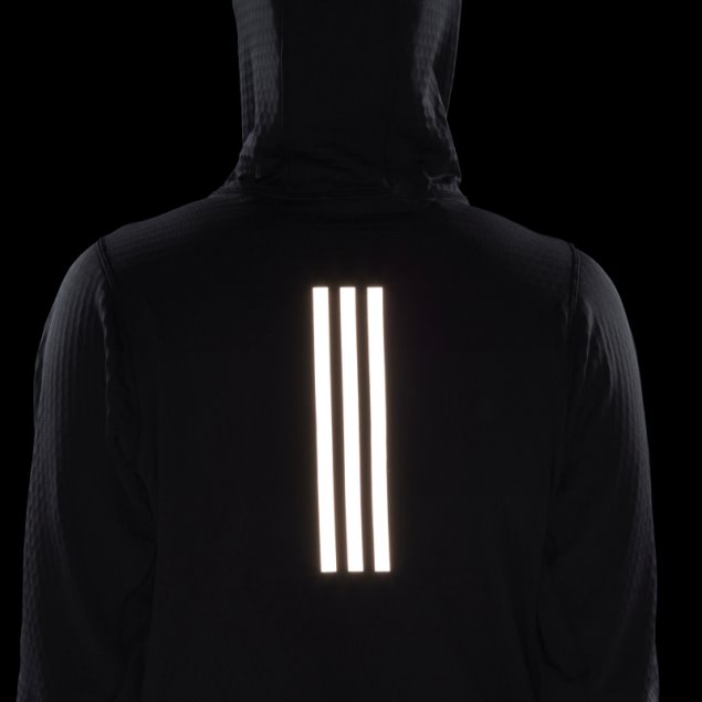 Adidas X-city Sudadera Con Capucha De Manga Larga Negra Para Correr
