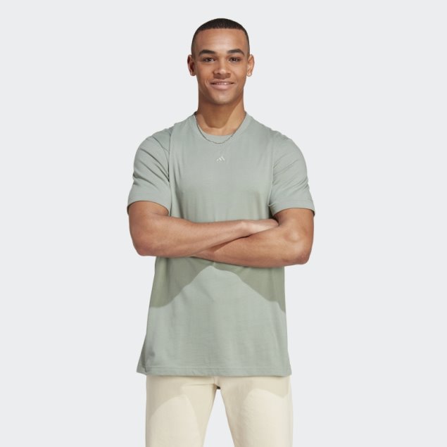 All Szn Tee Adidas Plata Verde