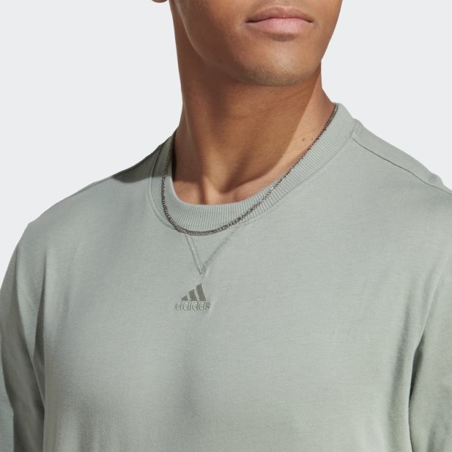 All Szn Tee Adidas Plata Verde