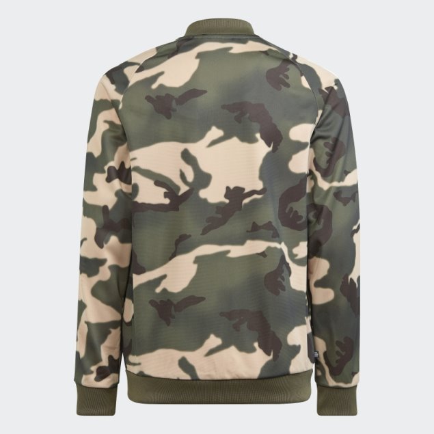 Adidas Chaqueta De Chándal Beige Camo Sst