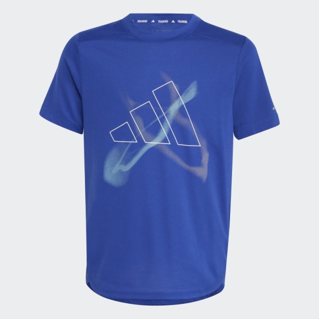 Camiseta Gráfica Adidas Aeroready Azul