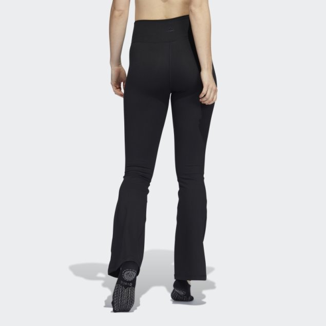 Negro Adidas Yoga Studio Leggings Acampanados