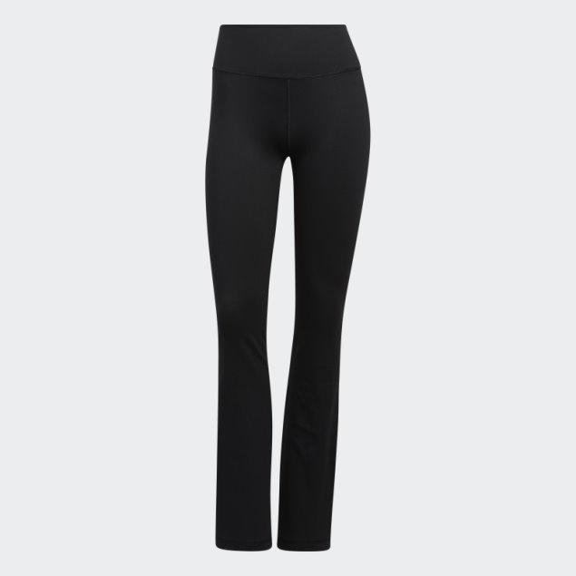 Negro Adidas Yoga Studio Leggings Acampanados
