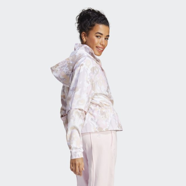 Adidas Cortavientos Gráfico Blanco