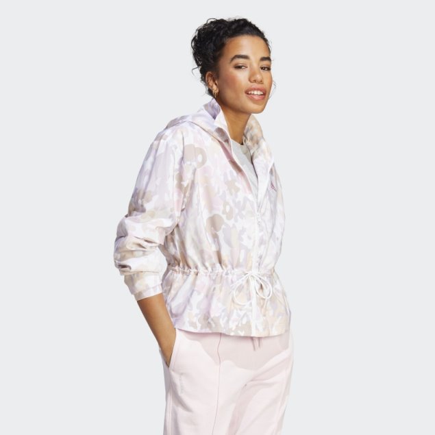 Adidas Cortavientos Gráfico Blanco