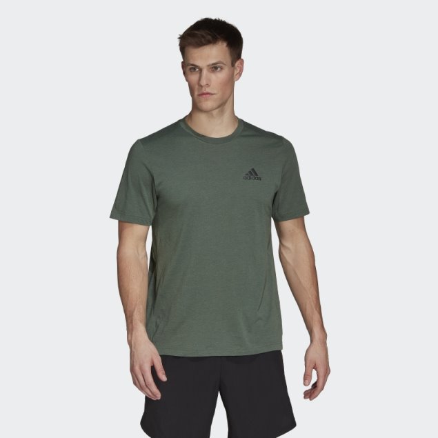 Camiseta Deportiva Adidas Green Oxide Aeroready Diseñada Para Moverse Feelready