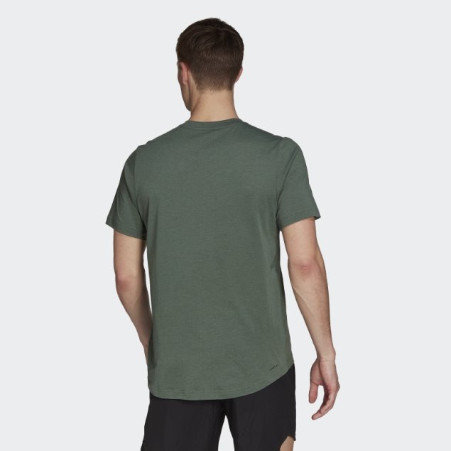 Camiseta Deportiva Adidas Green Oxide Aeroready Diseñada Para Moverse Feelready