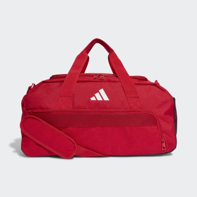 Bolsa Adidas Tiro League Duffel Pequeña Roja