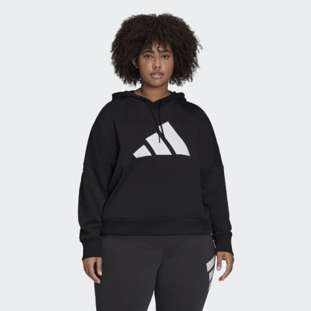 Sudadera Con Capucha Future Icons (tallas Grandes) Negro Adidas