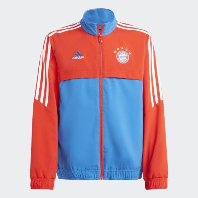 Sudadera Adidas Roja Fc Bayern Condivo 22 Presentacion