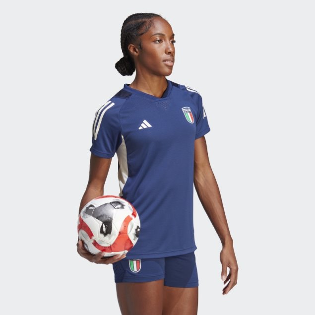 Camiseta Adidas Italia Tiro 23 Pro Azul Oscuro