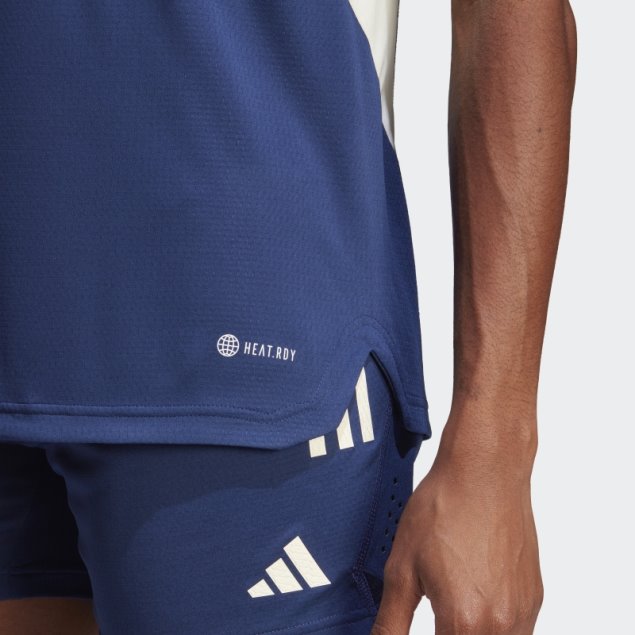 Camiseta Adidas Italia Tiro 23 Pro Azul Oscuro