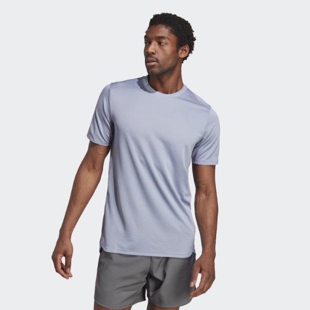 Camiseta De Entrenamiento Hiit Heat.rdy De Plata Violeta Diseñada 4 Adidas