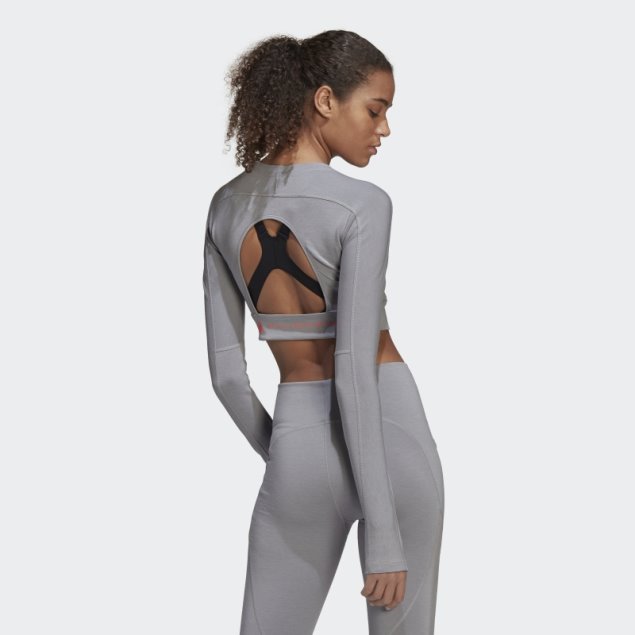 Adidas By Stella Mccartney Truestrength Pantalones Cortos De Manga Larga Onix Claro Moda