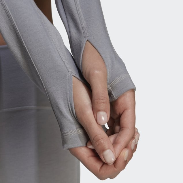 Adidas By Stella Mccartney Truestrength Pantalones Cortos De Manga Larga Onix Claro Moda