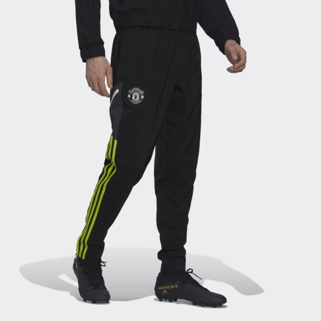Pantalón De Chándal Negro De Presentación Condivo 22 Del Manchester United Adidas