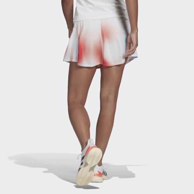 Falda Melbourne Tennis Estampada Adidas Blanca