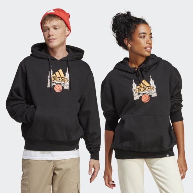 Sudadera Con Capucha Negra Adidas