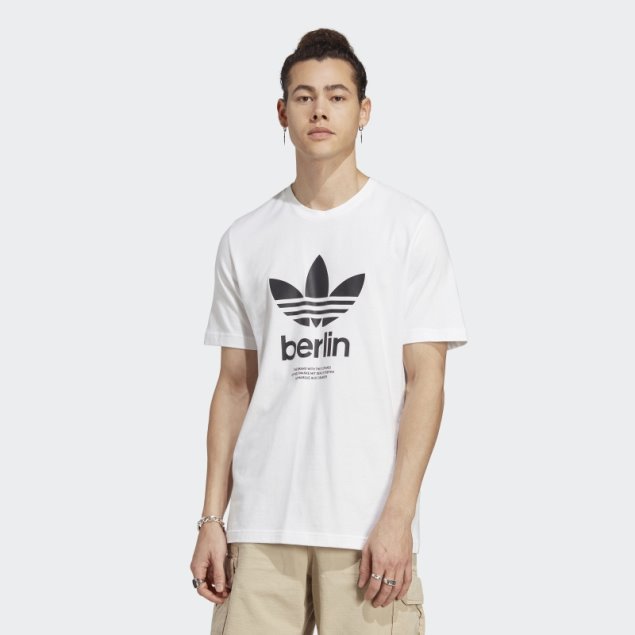 Camiseta Blanca Icone Berlin City Originals Adidas