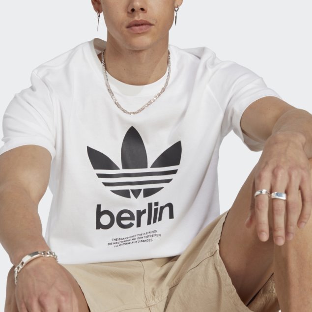 Camiseta Blanca Icone Berlin City Originals Adidas