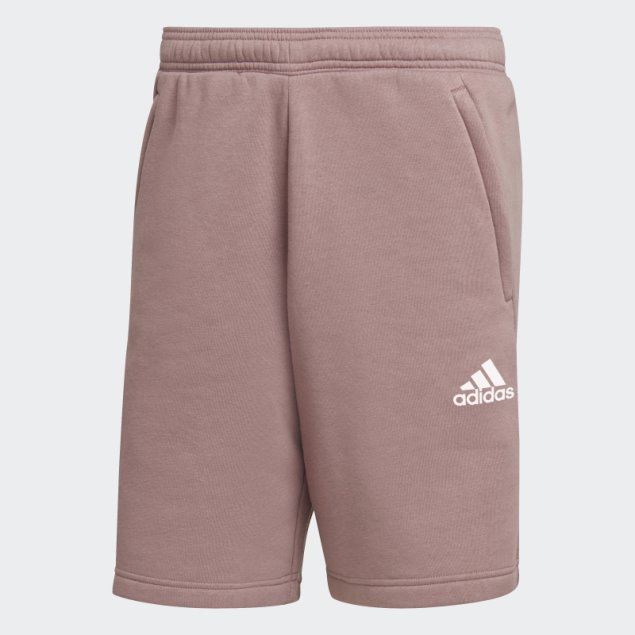 Pantalón Corto De Deporte Con Logo Reciclado De Polar Morado Adidas Adidas