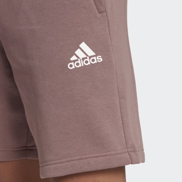Pantalón Corto De Deporte Con Logo Reciclado De Polar Morado Adidas Adidas