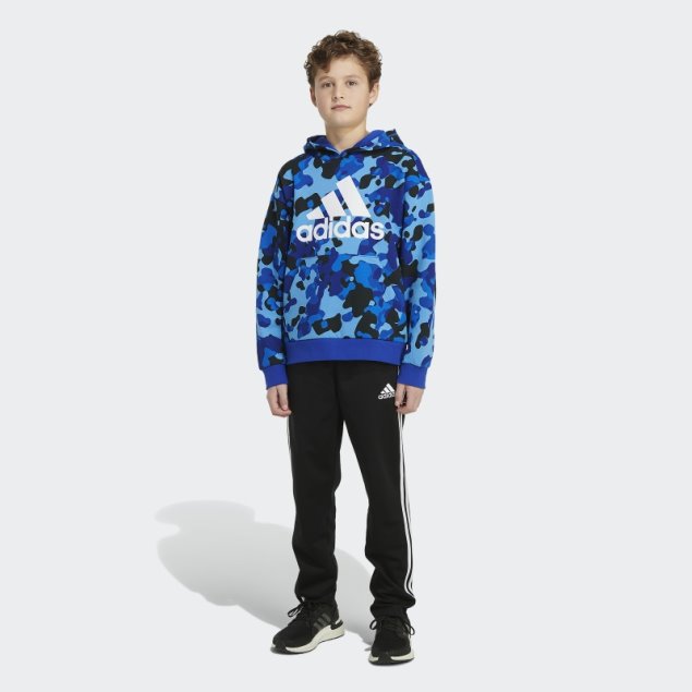 Sudadera Con Capucha Y Estampado De Camuflaje Azul Real Adidas
