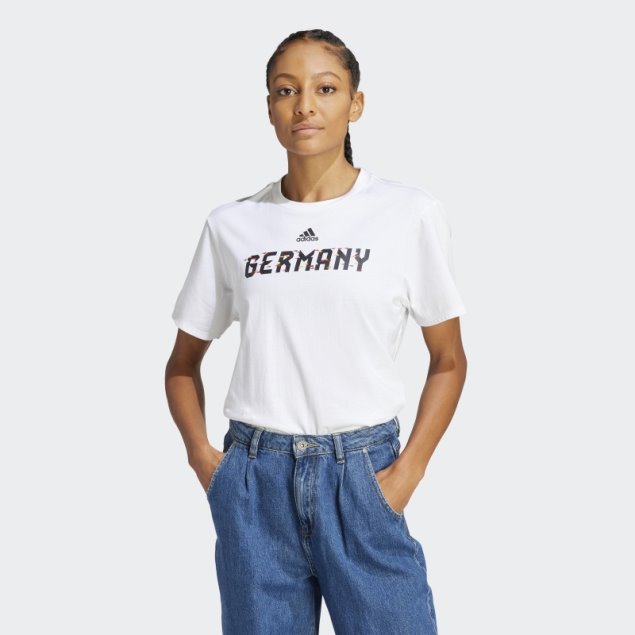 Camiseta Copa Mundial Fifa 2022 Alemania Adidas Blanca