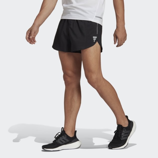 Shorts Negros Adidas Own The Run Split