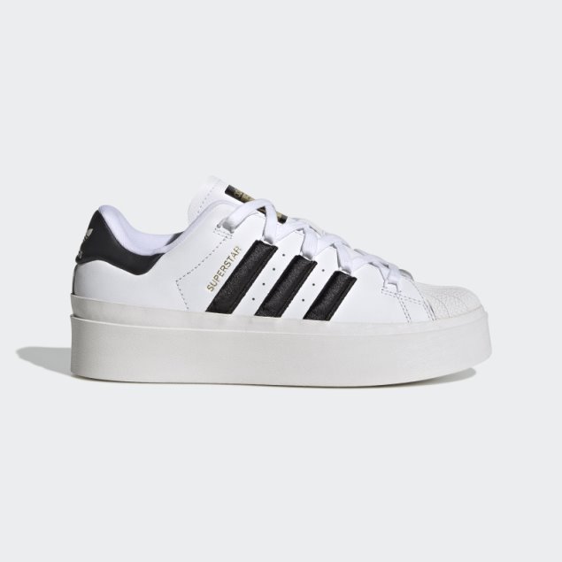 Elegantes Zapatos Adidas Superstar Bonega Dorados Metalizados