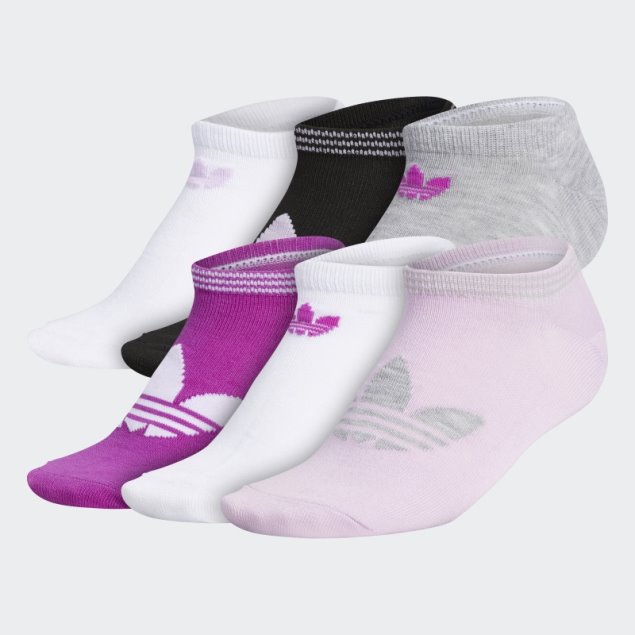 Calcetines Invisibles Trefoil Superlite 6 Pares Violeta Claro Adidas