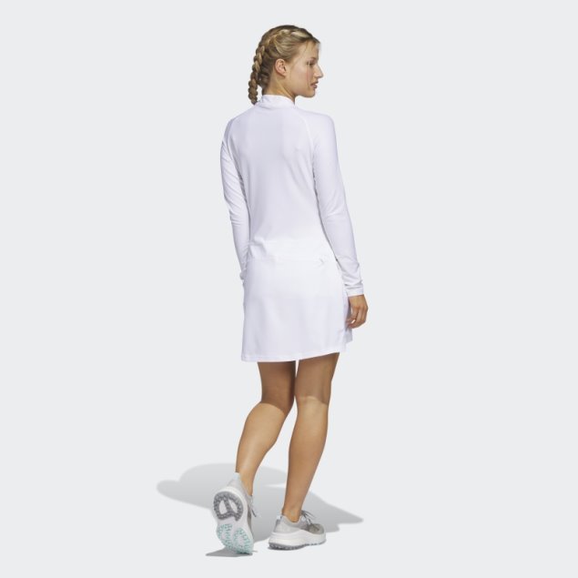 Vestido De Golf Manga Larga Blanco Adidas