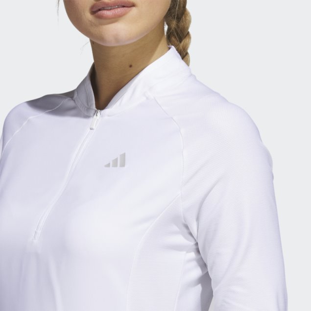 Vestido De Golf Manga Larga Blanco Adidas