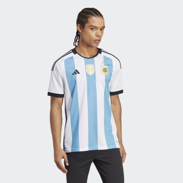 Blanco Adidas Argentina 22 Ganadores Casa Camiseta Hombres