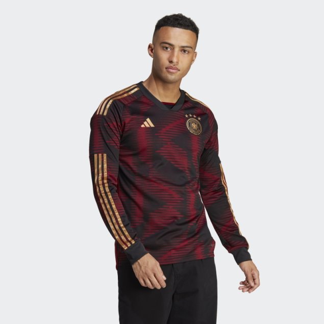 Adidas Camiseta Negra Segunda Equipación Alemania 22 Manga Larga