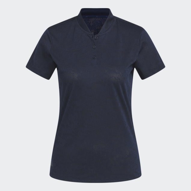 Polo De Golf Jacquard Adidas Azul Marino