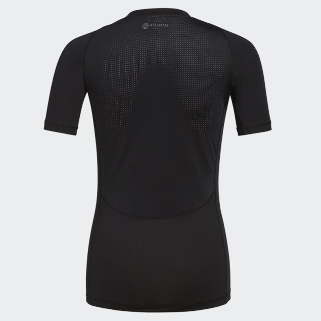 Camiseta Techfit Manga Corta Negra Adidas