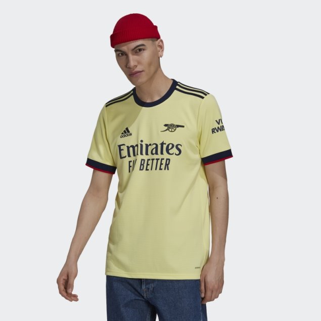 Adidas Camiseta Arsenal 21/22 Segunda Equipación Perla Citrino
